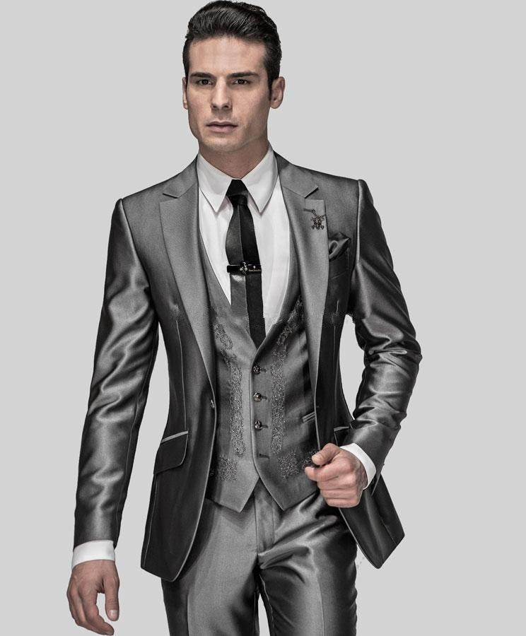 Shiny Tailored Suits (Jacket+Pants+Vest)