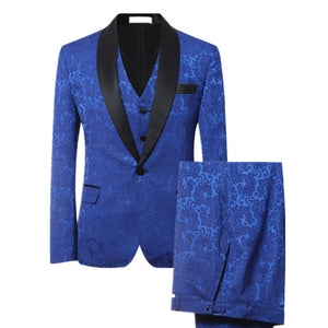 YFFUSHI Brand 3 Piece Luxury Suit